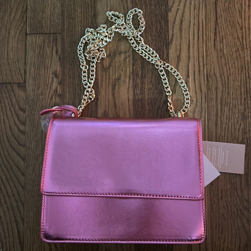 Bright pink purse